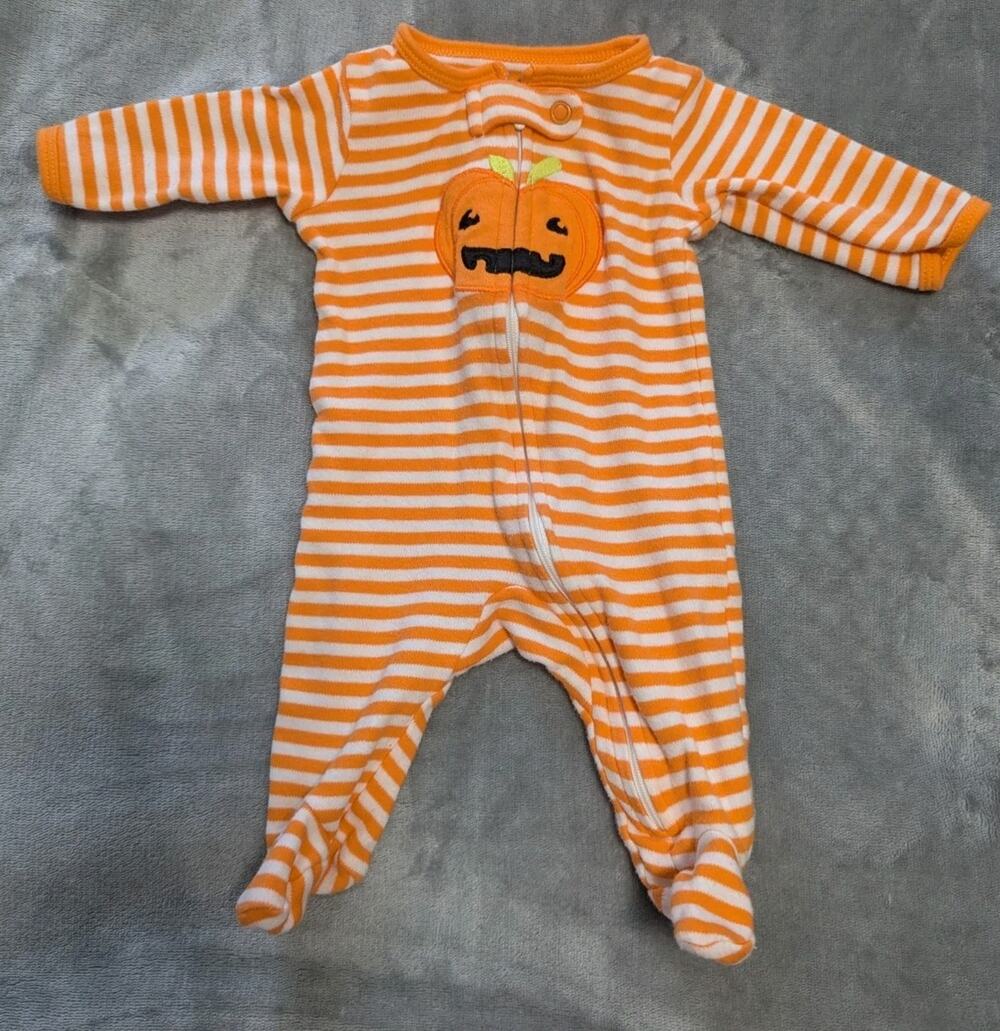 Just One You Carter's Halloween Footed Sleeper Sz NB